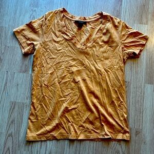 Forever 21 Burnt Orange Vee-Neck Tee